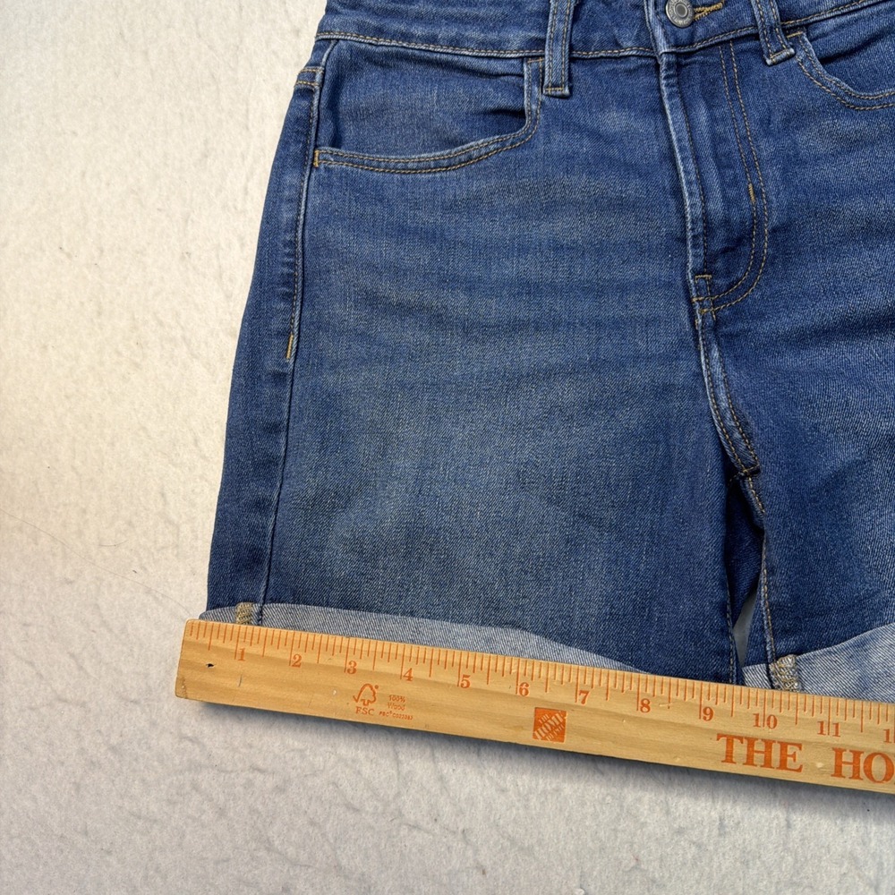 Old Navy Women's High-Rise WOW Stretch Denim Shorts Blue Size 2 w/ 3" Inseam EUC - Picture 9 of 15
